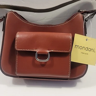 Cartera Bolso Mondani New York Vintage Marrón/Borgoña. Nuevo con etiqueta. Sin usar. Foto 1 de 4