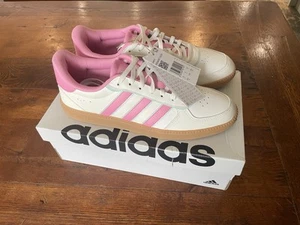 Adidas Breaknet Sleek Trainers Core White / Bliss Pink UK 8 US 9.5 New In Box - Picture 1 of 13