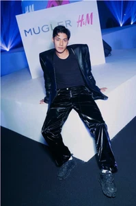 Mugler x H&M Herren Biker Hose Größe 40R - Neu mit Etikett - Bild 1 von 11