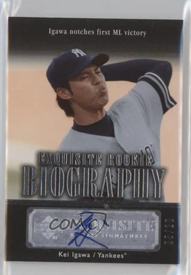 2007 Upper Deck Exquisite Rookie Signatures Biography 5/20 Kei Igawa Auto RC - Image 1 of 3