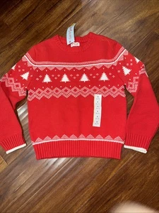 Cat & Jack Kids Christmas Tree Sweater - Picture 1 of 5