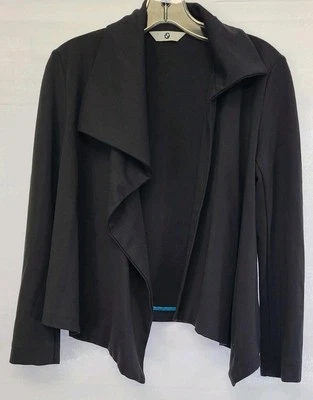 Casaco blazer xale cinza feminino BMW tamanho pequeno rayon raro - Imagem 1 de 4