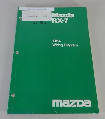 Manuale Officina Elettrica Schaltpläne Mazda RX-7 Tipo FB2 Wankel Di 10/1983 - Immagine 1 di 4