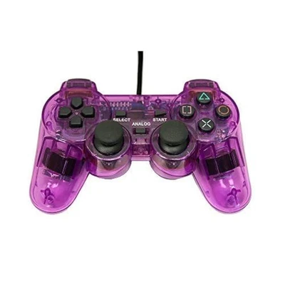 Wired Replacement Controller Transparent Purple For PlayStation 2 PlayStation 2 - Image 1 of 4