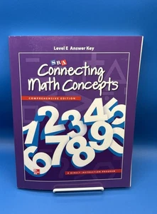 SRA CONNECTING MATH CONCEPTS LEVEL E, ANSWER KEY By Mcgraw-hill Education - Bild 1 von 2