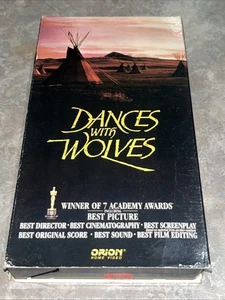 Vintage Dances With Wolves VHS Kevin Costner Orion Home Video ***TESTED*** - Picture 1 of 4
