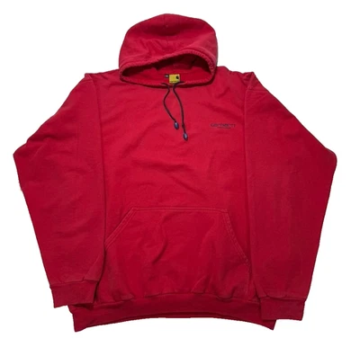 Hombres Carhartt Rojo Cremallera Completa Manga Larga Algodón Sudadera con... - Imagen 1 de 4