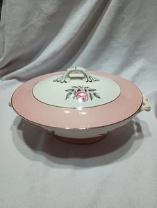 Cunningham And Pickett. Norway Rose. Covered Serving Dish - Picture 1 of 6