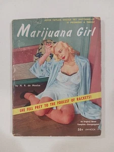 Marijuana Girl 1951 Sleaze gga digest Pulps Vintage PB DeMexico (Uni-Book 19) - Picture 1 of 24