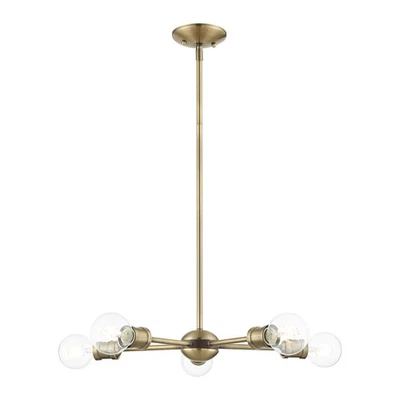 Livex Lighting - Lansdale - 5 Light Chandelier in Industrial Style - 19 Inches - Image 1 of 4
