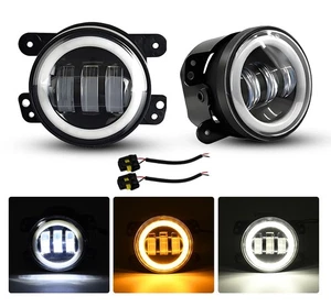 Luces antiniebla LED redondas de 4 pulgadas DRL para GMC Sierra 1500 2500 3500 2007-2013 - Imagen 1 de 9