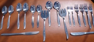 Marcrest Citation Edelstahl Mid Century Atomic Starburst Besteck 66 Teile - Bild 1 von 6