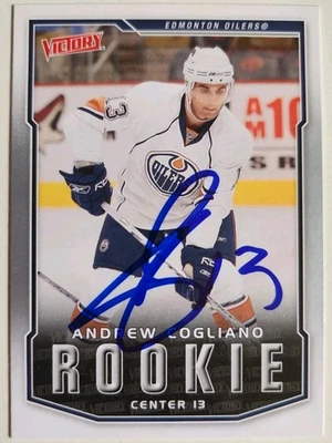 Andrew Cogliano Signed 2007-08 Upper Deck Victory Rookie card #296 Oilers - Image 1 of 2