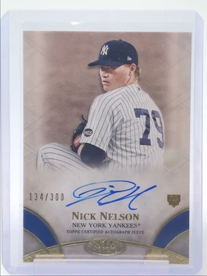 NICK NELSON 2021 TOPPS TIER ONE CERTIFIED BREAK OUT ROOKIE AUTO /300 Q4854 - Image 1 of 2