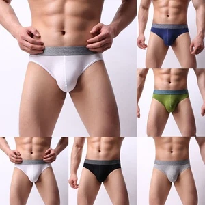 Men's Breathable Briefs in Modal Stylish Triangle Underpants for Daily Use - Picture 1 of 20