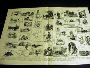 American Watercolor Society 15th ANNUAL EXHIBITION ACADEMY of DESIGN 1882 Lg Print - Bild 1 von 12