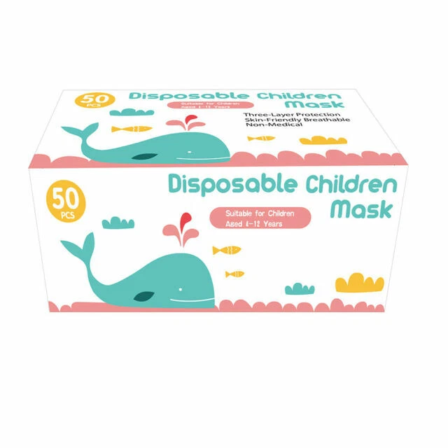 Children's Disposable Face Mask - 50 Pack