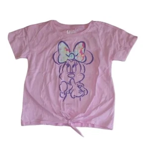 Disney Minnie Mouse Knotted Shirt Big Girl's Size S (7-8) - NWT - Picture 1 of 3