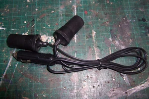 Auto Strom Zigarettenanzünder Buchse Splitter Adapter 0,8m langes Kabel - Bild 1 von 2