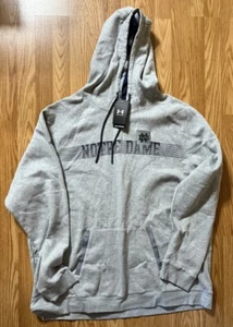 Notre Dame Football Team Issued Under Armour Hooded Sweatshirt Size 4XL New Tags - Picture 1 of 4