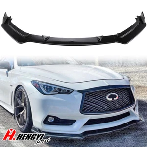 Kit divisor negro brillante para parachoques delantero para Infiniti Q60 2017-2022 - Imagen 1 de 7