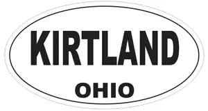 Kirtland Ohio Oval Autoaufkleber oder Helmaufkleber D6124 - Bild 1 von 1
