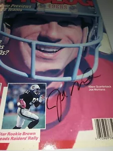 Jon Montana Autographed 1989 Magazine Cover - Picture 1 of 4