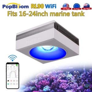 PopBloom RL90 WiFi Marine Led Aquarium Light 60-180cm SPS LPS Reef Coral Tank - Picture 1 of 35