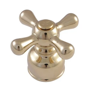 Kingston Brass KBH722AXH Metal Cross Handle (Hot Side), Polished Brass - Picture 1 of 4