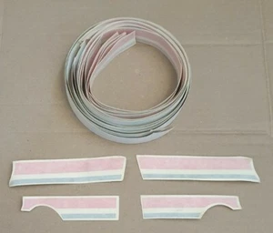 Kit de rayas de pasador rojo/gris genuino Ford Escort 5 puertas - Imagen 1 de 2