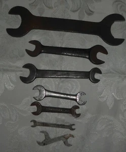 Set of 7 Vintage Open-End Wrenches - Picture 1 of 4