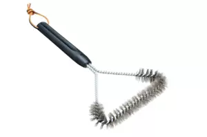 Weber Three-Sided BBQ Grill Cleaning Brush 6494 30cm 12" Inch Heavy Duty - Picture 1 of 12