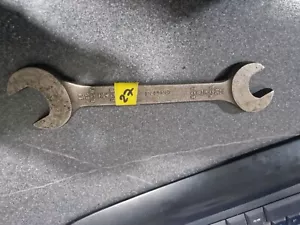 LION BRAND VINTAGE 11/16 BSW - 9/16 BSW SPANNER WRENCH OPEN END Classic 3/4 5/8 - Picture 1 of 5