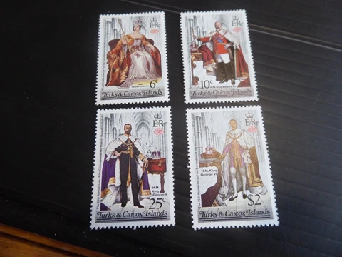 TURKS AND CAICOS ISLANDS 1978 SG 494-497 25TH ANNIV OF CORONATION MNH Cover
