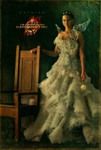 POSTER FILM HUNGER GAMES CATCHING FIRE 1 LATO ORIGINALE VF 27x40 KATNISS - Foto 1 di 2