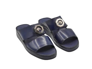 NEW STEFANO RICCI Leather Sandals Shoes Size Eu 42.5 Uk 8.5 Us 9.5 SR2142 - Picture 1 of 4