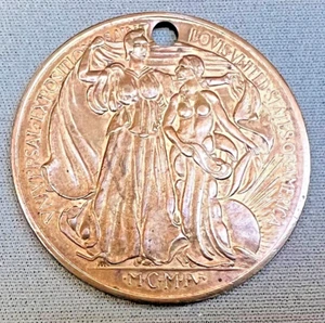 Vintage I.W. Harper Whiskey Gold Medal Replica Token - Picture 1 of 2
