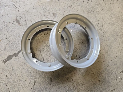 Vespa 10 inch WHEEL RIM X 2 SILVER GREY PX LML T5 RIMS CLEARANCE - Image 1 of 4