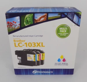 SEALED Tri-Color Ink Cartridges Compatible w/ Brother LC-103XL! FREE SHIP! - Picture 1 of 3
