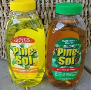 Pine-Sol Multi Surface Cleaner ~ Makes 5 Gallons ~ Pine 9.5 oz OR Lemon 10.75 oz - Picture 1 of 6