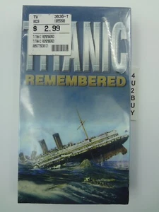 Titanic Remembered - VHS New Sealed - Imagen 1 de 3