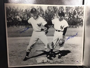 Phil Rizzuto and Tony Kubek Signed Photo 16 x 20" PSA NEW YORK YANKEES - Picture 1 of 4