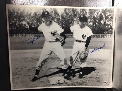 Phil Rizzuto and Tony Kubek Signed Photo 16 x 20" PSA NEW YORK YANKEES - Image 1 of 4