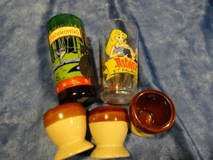 Konvolut=5 Stück=Sammler Kokonschalen und Asterixglas Disney=Falbala= - Bild 1 von 3