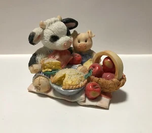 Enesco Mary's Moo Moos You Are Apple The Of My Eye Blanket Figurine NIB 628867 - Picture 1 of 4