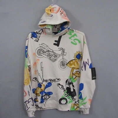 Sudadera con capucha No Boundaries para mujer talla grande XS Art to Wear multicolor Foto 1 de 4