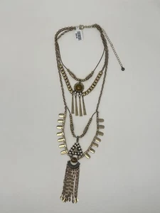 Free People Bring It Home Layered Necklace NWT $68 - Picture 1 of 13