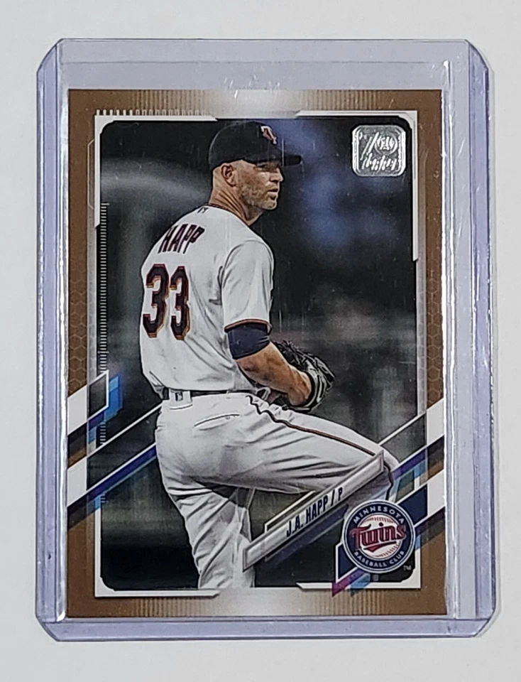 2021 Topps Update J.A. HAPP GOLD PARALLEL /2021 Card #US126 Minnesota Twins - Image 1 of 3