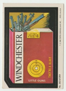 Wacky Packages 1980 Topps Sticker #263 Windchester Little Guns They're A Blast - Imagen 1 de 2