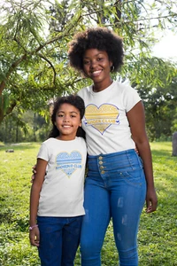 Rhosebud Club "Heart" Vinyl Design Gildan Crew Neck T-Shirt, Active Wear for Kid - Picture 1 of 5